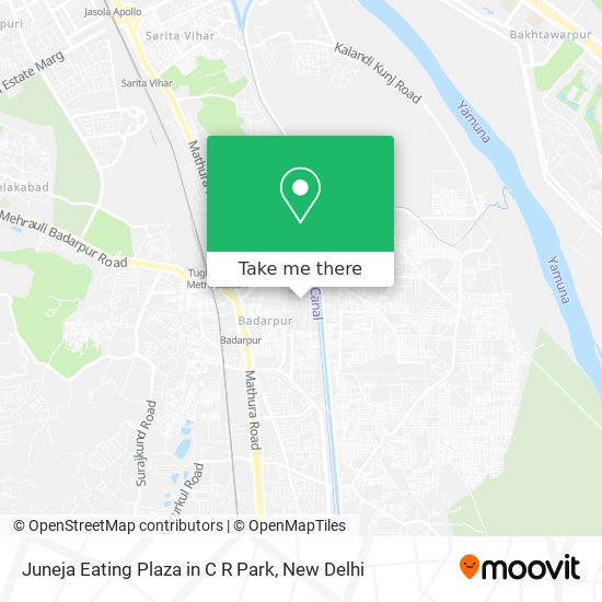 Juneja Eating Plaza in C R Park map