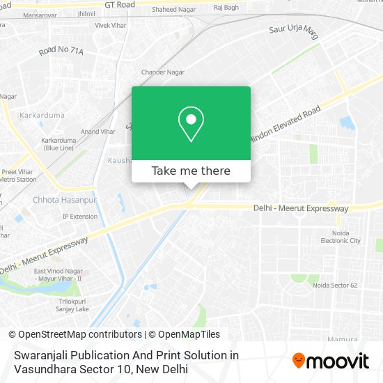 Swaranjali Publication And Print Solution in Vasundhara Sector 10 map
