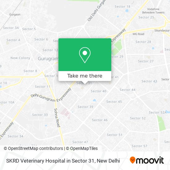 SKRD Veterinary Hospital in Sector 31 map