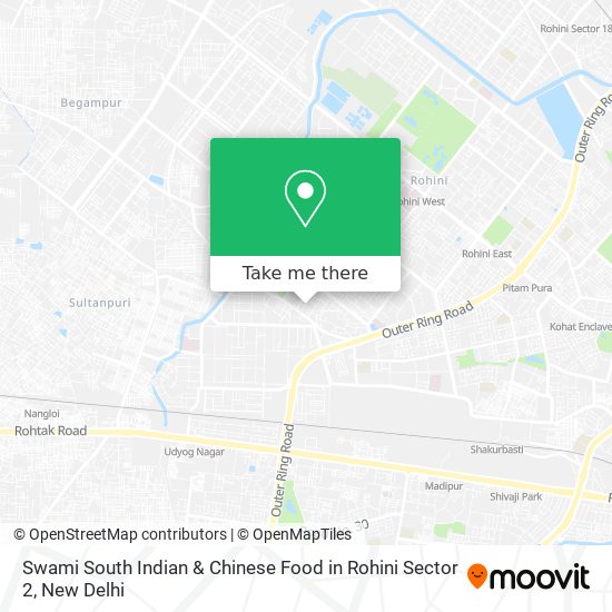 Swami South Indian & Chinese Food in Rohini Sector 2 map