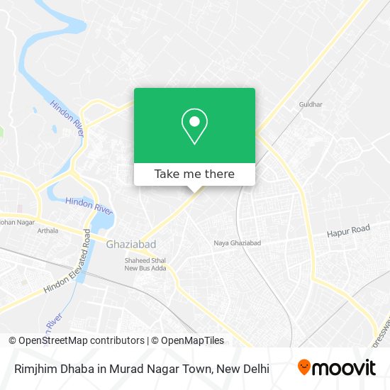 Rimjhim Dhaba in Murad Nagar Town map
