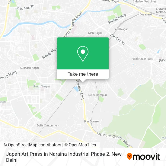 Japan Art Press in Naraina Industrial Phase 2 map