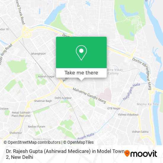 Dr. Rajesh Gupta (Ashirwad Medicare) in Model Town 2 map