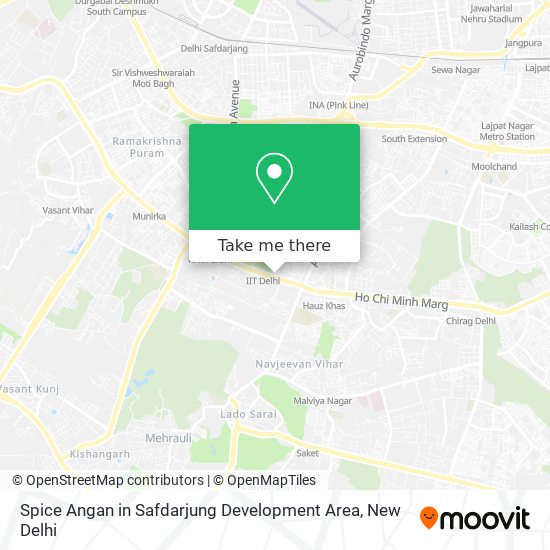 Spice Angan in Safdarjung Development Area map