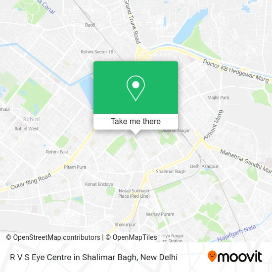 R V S Eye Centre in Shalimar Bagh map