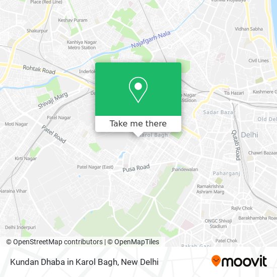 Kundan Dhaba in Karol Bagh map