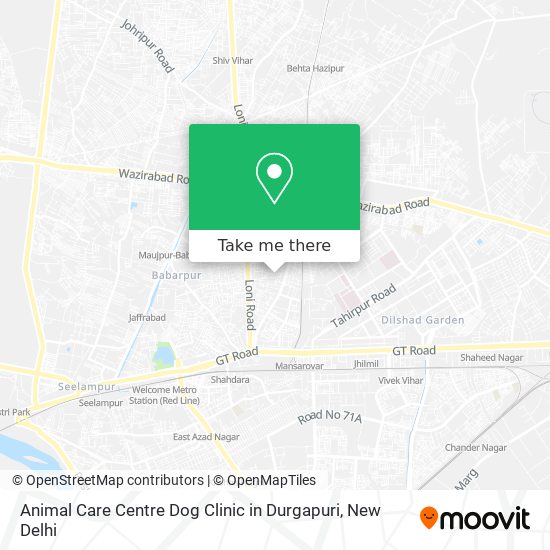 Animal Care Centre Dog Clinic in Durgapuri map