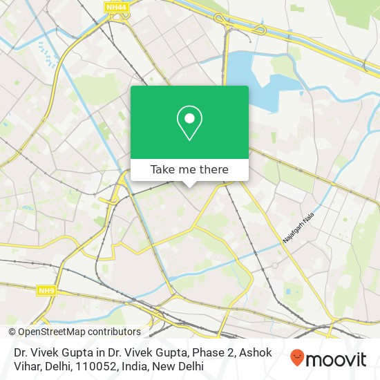 Dr. Vivek Gupta in Dr. Vivek Gupta, Phase 2, Ashok Vihar, Delhi, 110052, India map