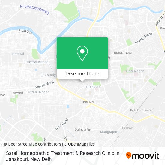 Saral Homeopathic Treatment & Research Clinic in Janakpuri map