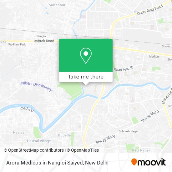 Arora Medicos in Nangloi Saiyed map