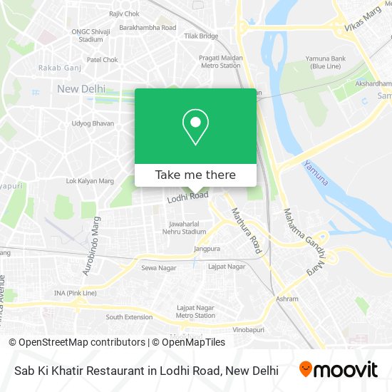 Sab Ki Khatir Restaurant in Lodhi Road map