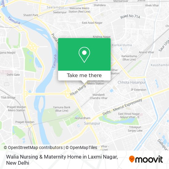 Walia Nursing & Maternity Home in Laxmi Nagar map
