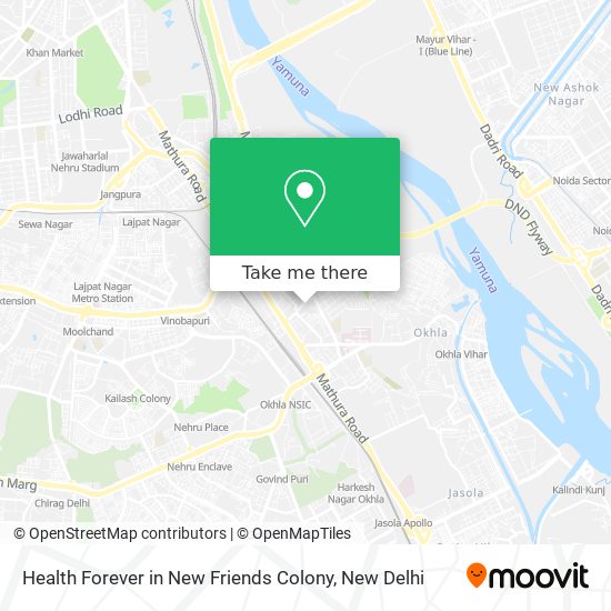 Health Forever in New Friends Colony map
