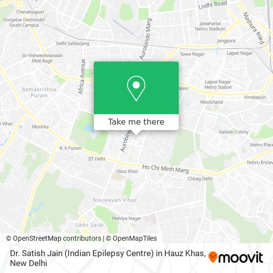 Dr. Satish Jain (Indian Epilepsy Centre) in Hauz Khas map