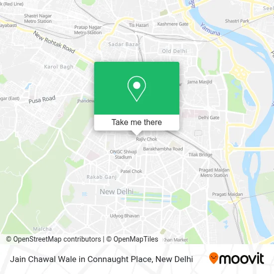 Jain Chawal Wale in Connaught Place map