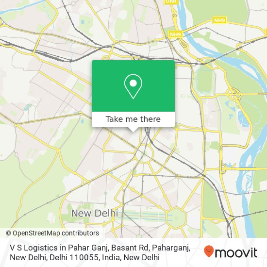 V S Logistics in Pahar Ganj, Basant Rd, Paharganj, New Delhi, Delhi 110055, India map