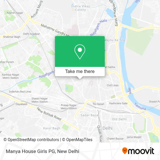 Manya House Girls Pg map