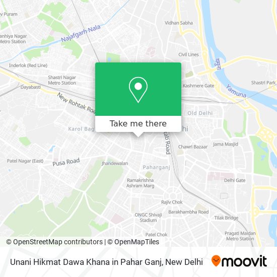 Unani Hikmat Dawa Khana in Pahar Ganj map