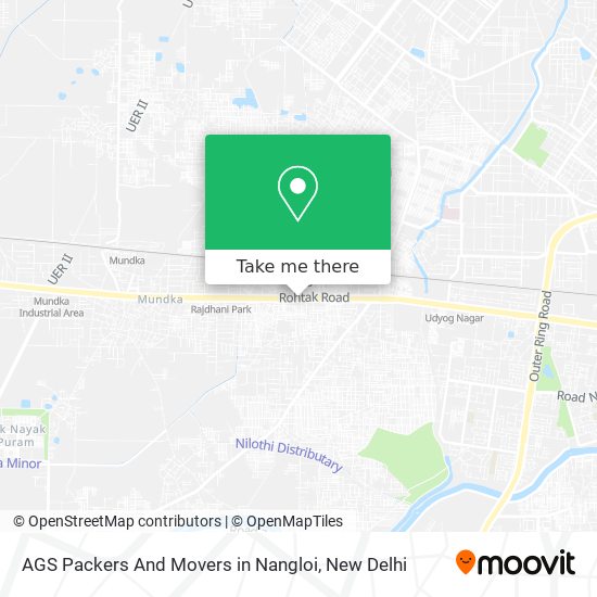 AGS Packers And Movers in Nangloi map