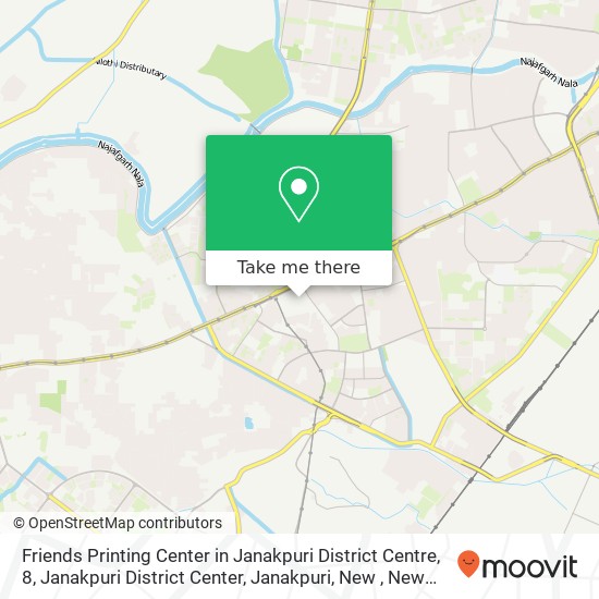 Friends Printing Center in Janakpuri District Centre, 8, Janakpuri District Center, Janakpuri, New map
