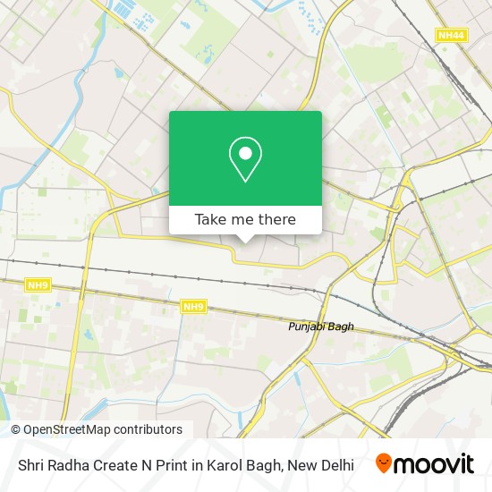 Shri Radha Create N Print in Karol Bagh map