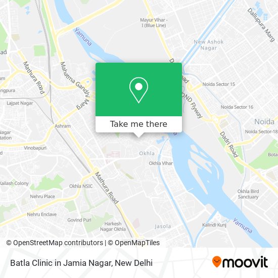 Batla Clinic in Jamia Nagar map