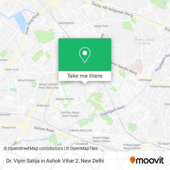 Dr. Vipin Satija in Ashok Vihar 2 map