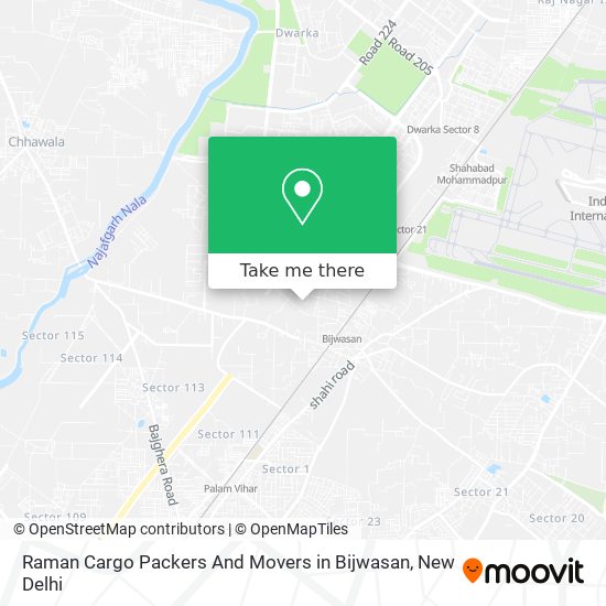 Raman Cargo Packers And Movers in Bijwasan map