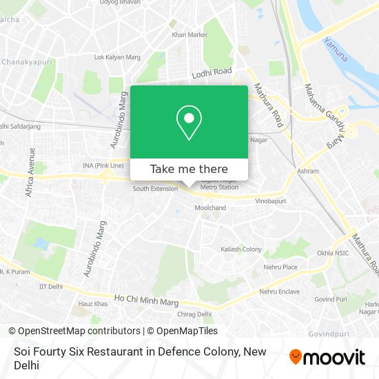 Soi Fourty Six Restaurant in Defence Colony map