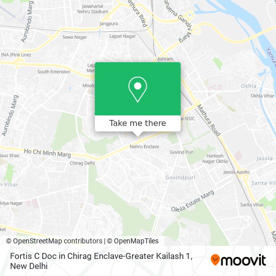 Fortis C Doc in Chirag Enclave-Greater Kailash 1 map