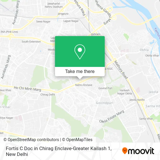 Fortis C Doc in Chirag Enclave-Greater Kailash 1 map