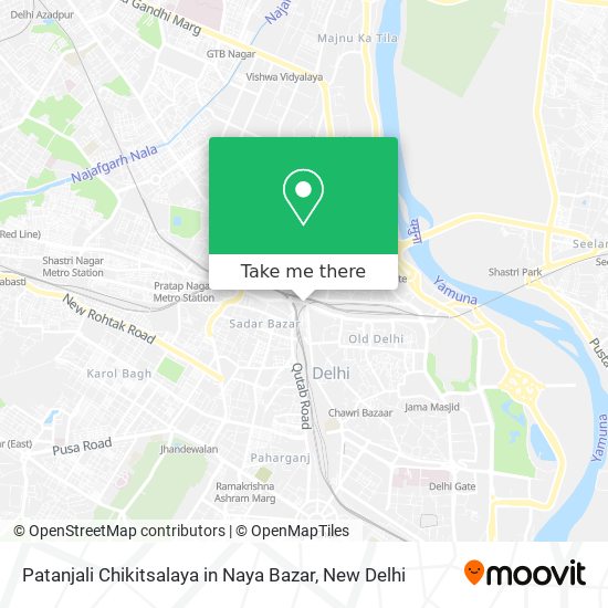 Patanjali Chikitsalaya in Naya Bazar map