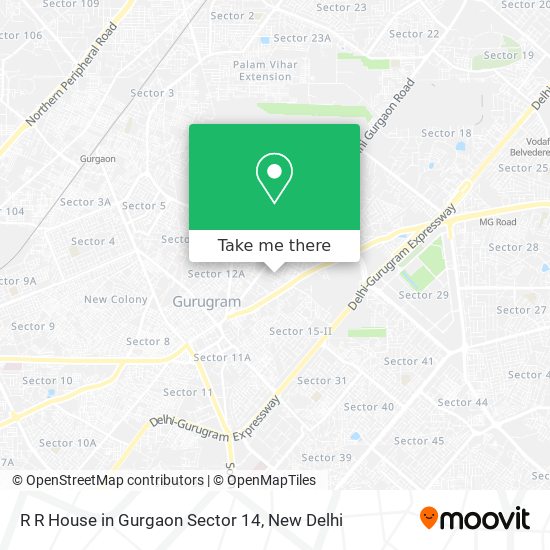 R R House in Gurgaon Sector 14 map