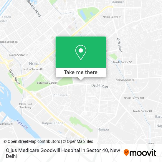 Ojjus Medicare Goodwill Hospital in Sector 40 map