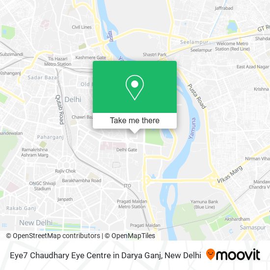 Eye7 Chaudhary Eye Centre in Darya Ganj map