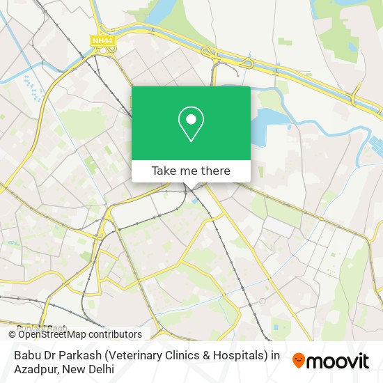 Babu Dr Parkash (Veterinary Clinics & Hospitals) in Azadpur map
