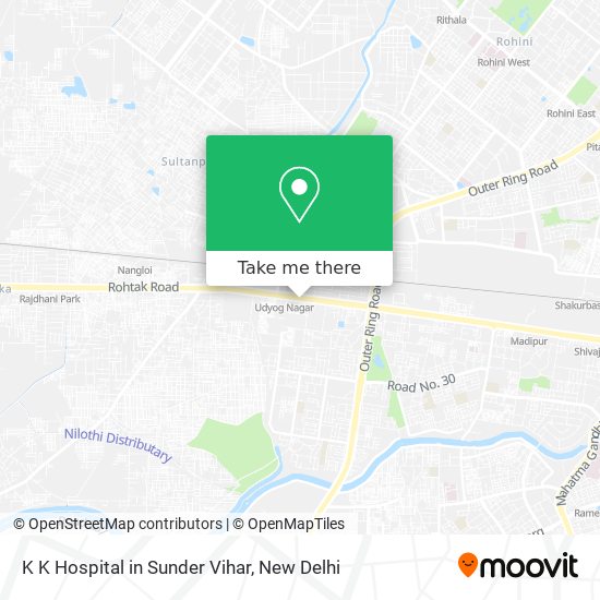 K K Hospital in Sunder Vihar map