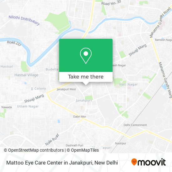 Mattoo Eye Care Center in Janakpuri map