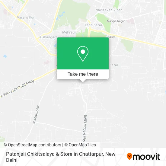 Patanjali Chikitsalaya & Store in Chattarpur map