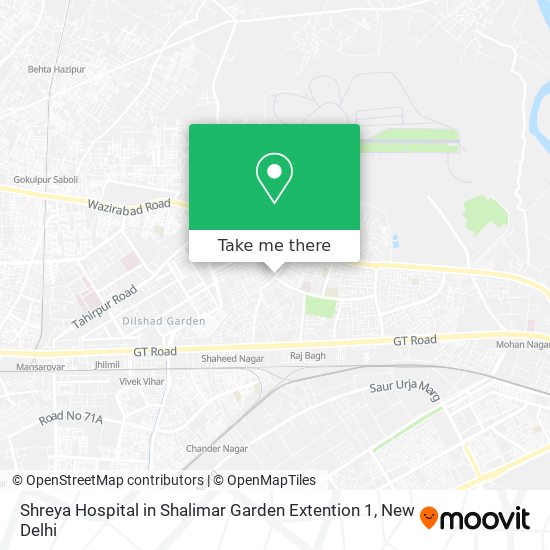 Shreya Hospital in Shalimar Garden Extention 1 map