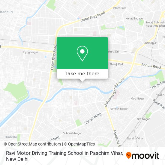 Ravi Motor Driving Training School in Paschim Vihar map