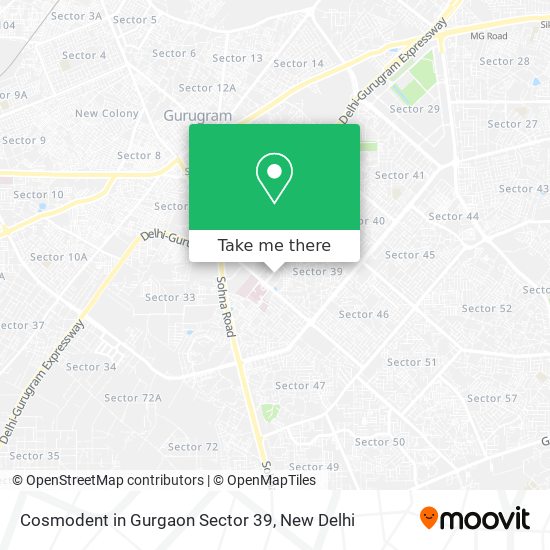 Cosmodent in Gurgaon Sector 39 map