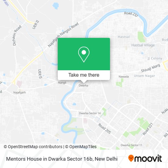Mentors House in Dwarka Sector 16b map