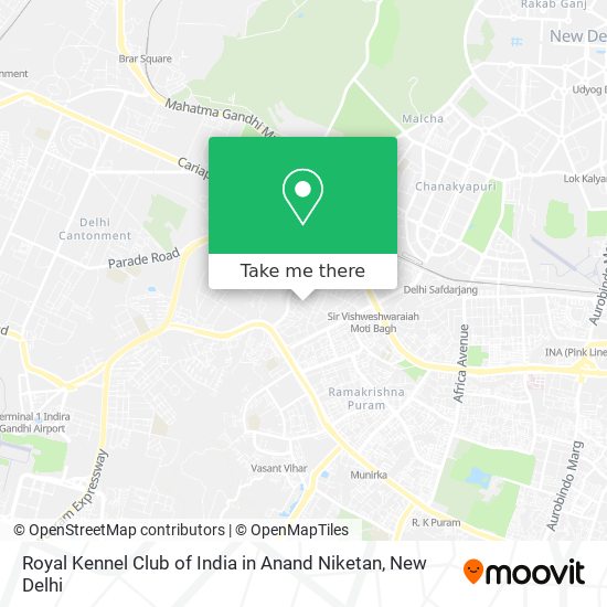 Royal Kennel Club of India in Anand Niketan map