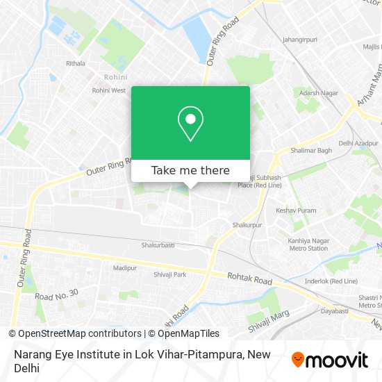 Narang Eye Institute in Lok Vihar-Pitampura map