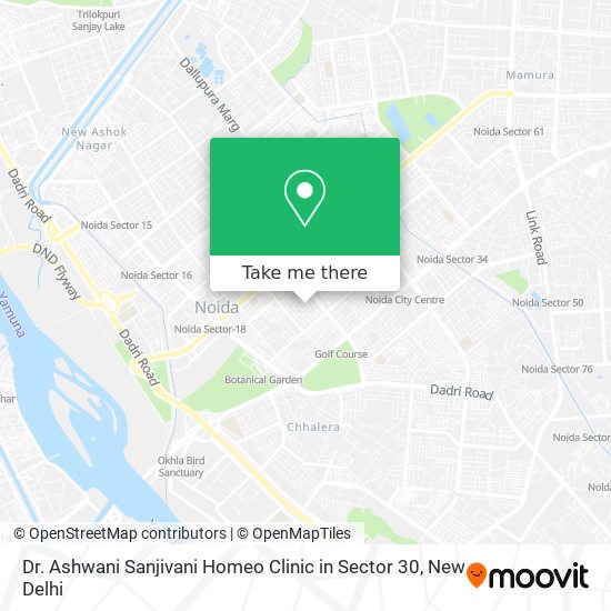 Dr. Ashwani Sanjivani Homeo Clinic in Sector 30 map
