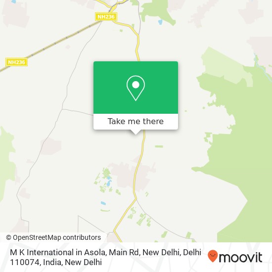 M K International in Asola, Main Rd, New Delhi, Delhi 110074, India map