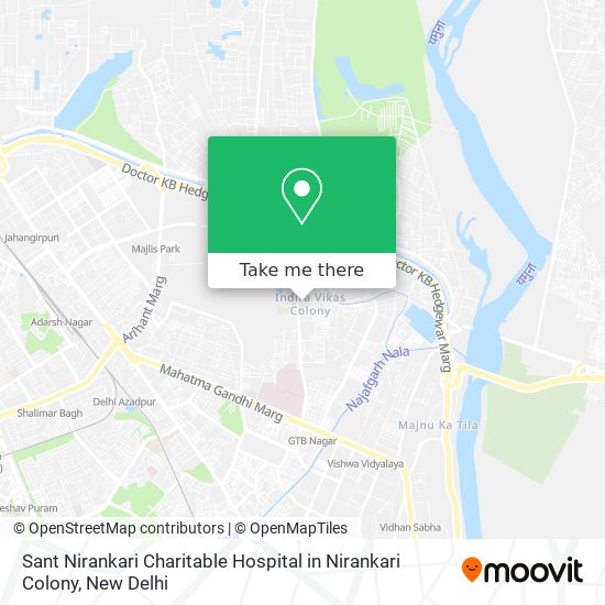 Sant Nirankari Charitable Hospital in Nirankari Colony map