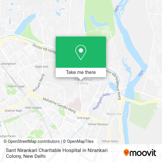 Sant Nirankari Charitable Hospital in Nirankari Colony map