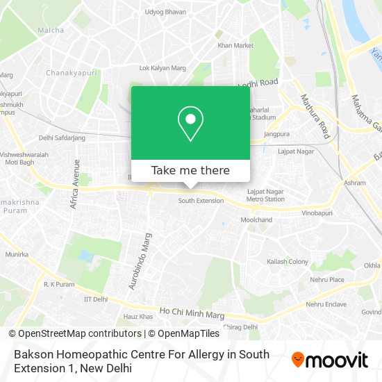 Bakson Homeopathic Centre For Allergy in South Extension 1 map